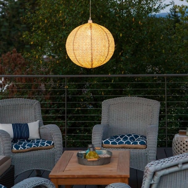 Allsop Pearl Allsop Chevron 18" Globe Soji Stella Nova Pendant Lamp ASP-32021