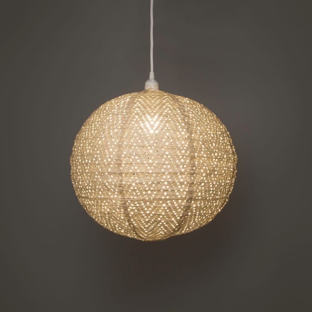 Allsop Pearl Allsop Chevron 18" Globe Soji Stella Nova Pendant Lamp ASP-32021