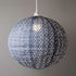 Allsop Metallic Blue Allsop Chevron 18" Globe Soji Stella Nova Pendant Lamp ASP-32024