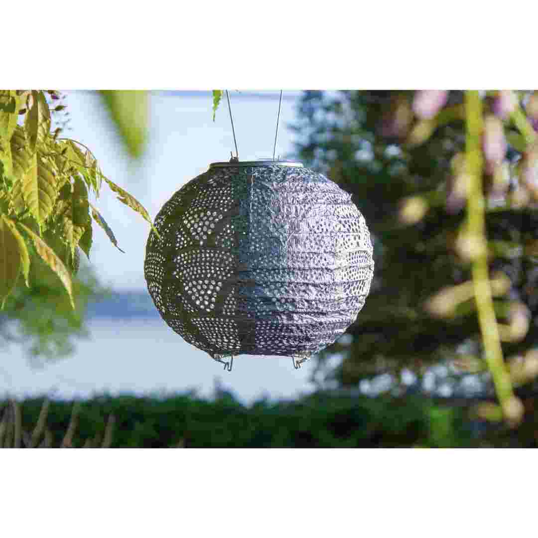 Allsop Metallic Blue Allsop 8" Globe Solar Lantern ASP-32026