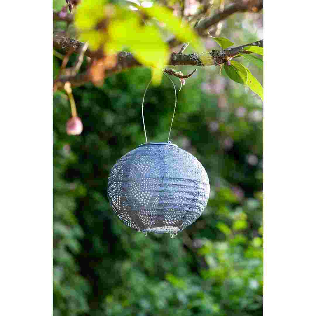 Allsop Metallic Blue Allsop 8" Globe Solar Lantern ASP-32026