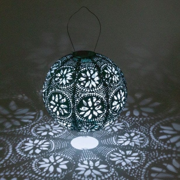 Allsop Mineral Green Allsop Boho 12" Globe Soji Stella Solar Lantern ASP-32302