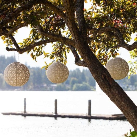 Allsop Porcelain Allsop Deco 12" Globe Soji Stella Solar Lantern ASP-32361