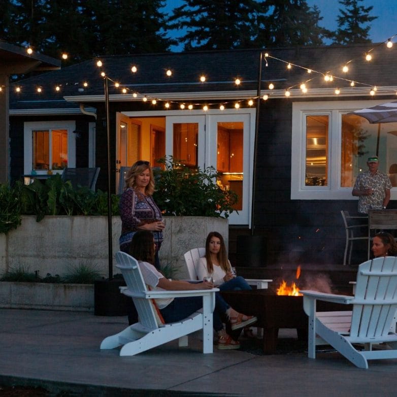 Allsop Allsop Pole Stand with Tank Base Sturdy Base Stand for Soji Lanterns ASP-32384