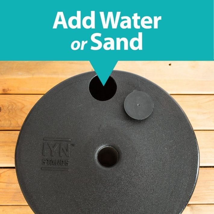 Allsop Allsop Pole Stand with Tank Base Sturdy Base Stand for Soji Lanterns ASP-32384