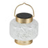 Allsop White Square Allsop Boaters Lantern Hand Blown Glass Solar Lantern ASP-32407