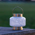 Allsop White Square Allsop Boaters Lantern Hand Blown Glass Solar Lantern ASP-32407