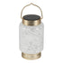 Allsop White Cylinder Allsop Boaters Lantern Hand Blown Glass Solar Lantern ASP-32408