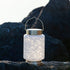 Allsop White Cylinder Allsop Boaters Lantern Hand Blown Glass Solar Lantern ASP-32408