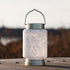 Allsop White Cylinder Allsop Boaters Lantern Hand Blown Glass Solar Lantern ASP-32408