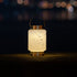 Allsop White Cylinder Allsop Boaters Lantern Hand Blown Glass Solar Lantern ASP-32408