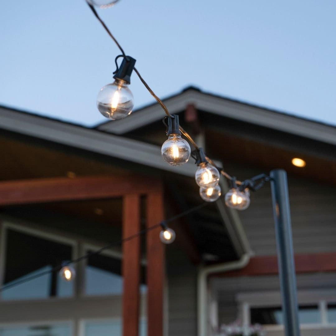 Allsop Black Allsop G40 LED Bistro String Elegant Outdoor Lighting Solution ASP-32432