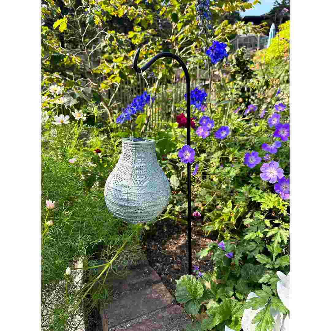 Allsop Sage Allsop 8" Handblown Glass Bulb Solar Lantern ASP-32510