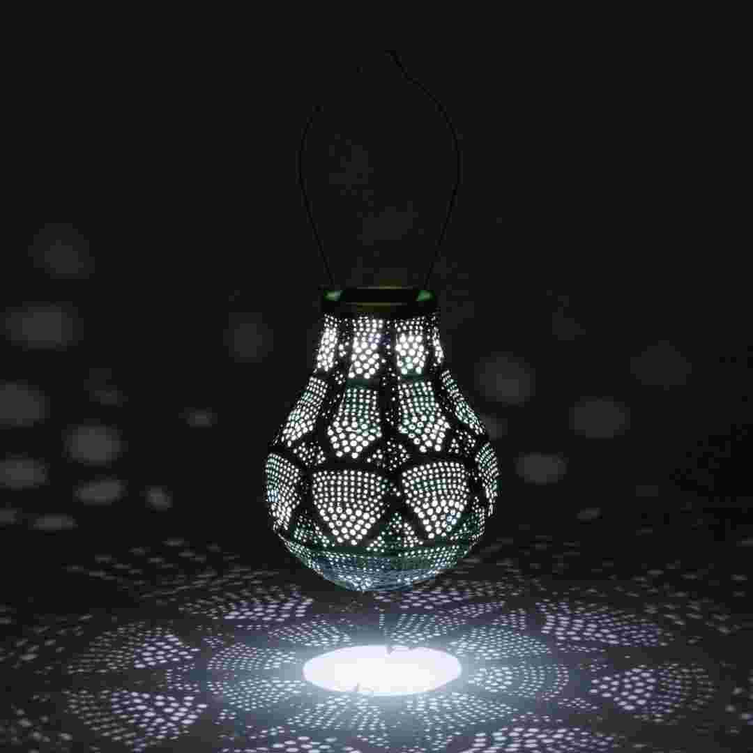 Allsop Sage Allsop 8" Handblown Glass Bulb Solar Lantern ASP-32510