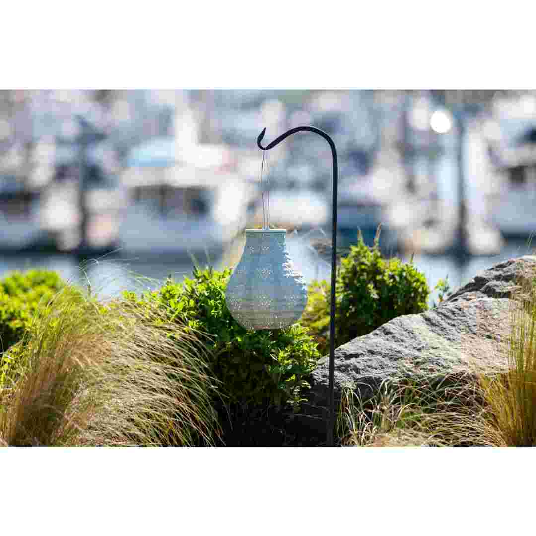 Allsop Sage Allsop 8" Handblown Glass Bulb Solar Lantern ASP-32510