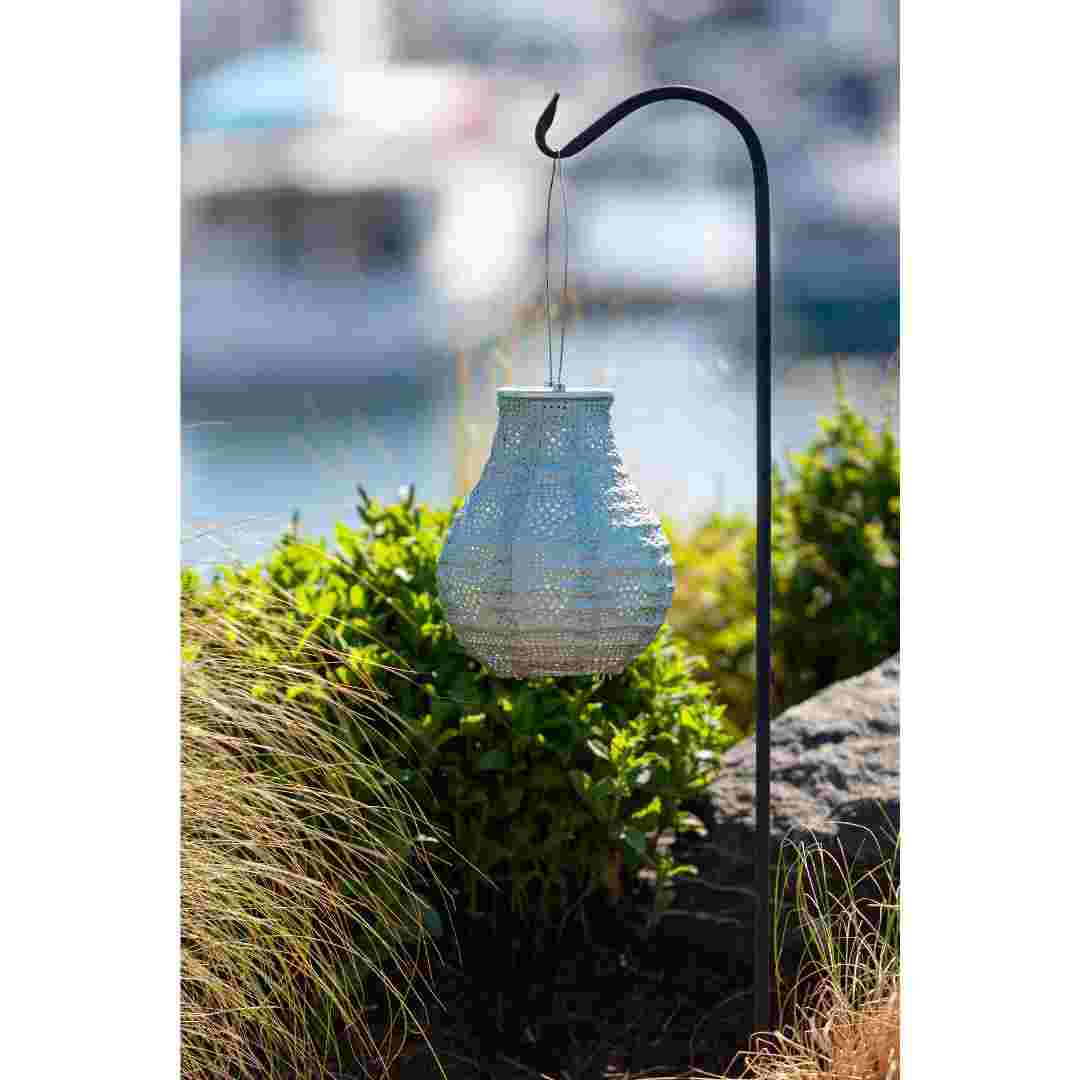 Allsop Sage Allsop 8" Handblown Glass Bulb Solar Lantern ASP-32510
