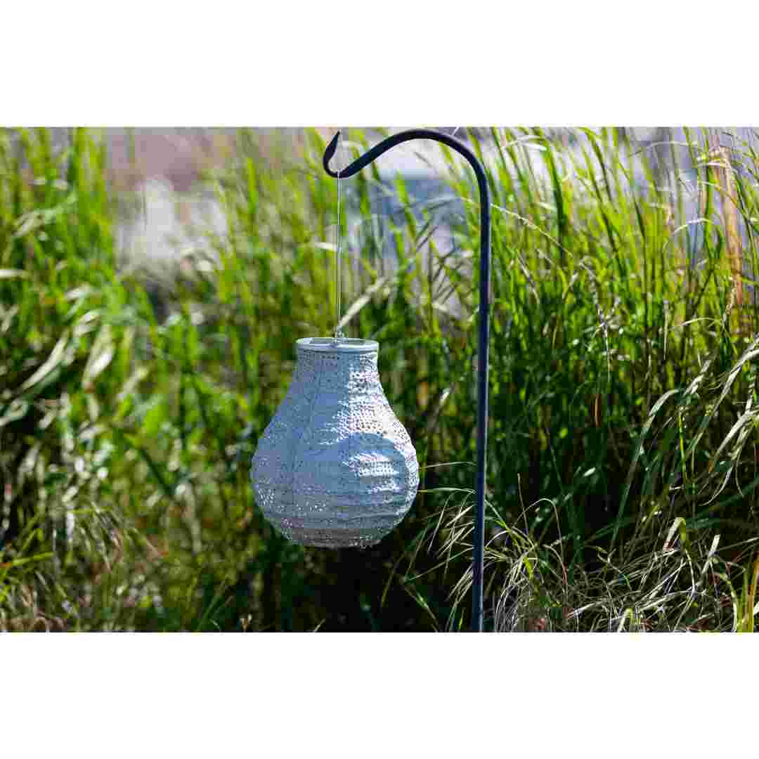 Allsop Sage Allsop 8" Handblown Glass Bulb Solar Lantern ASP-32510