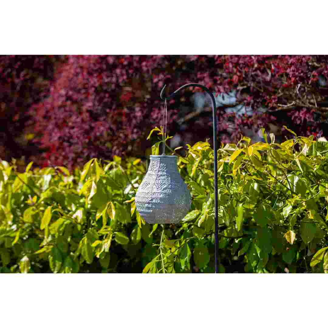 Allsop Sage Allsop 8" Handblown Glass Bulb Solar Lantern ASP-32510