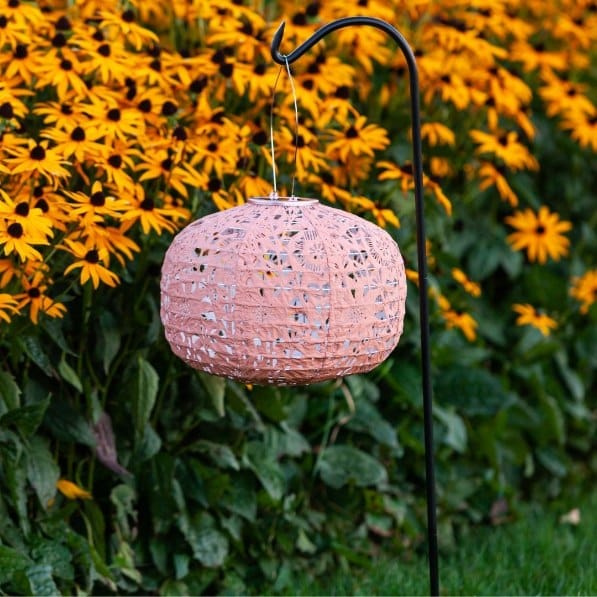 Allsop Clay Allsop Square Sunflower 11" x 7.25" Solar Lantern ASP-32532