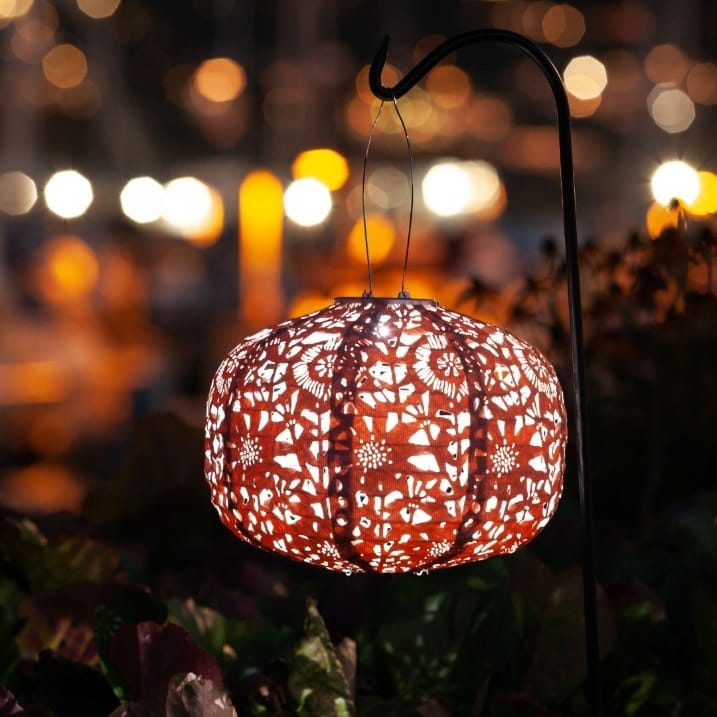 Allsop Clay Allsop Square Sunflower 11" x 7.25" Solar Lantern ASP-32532