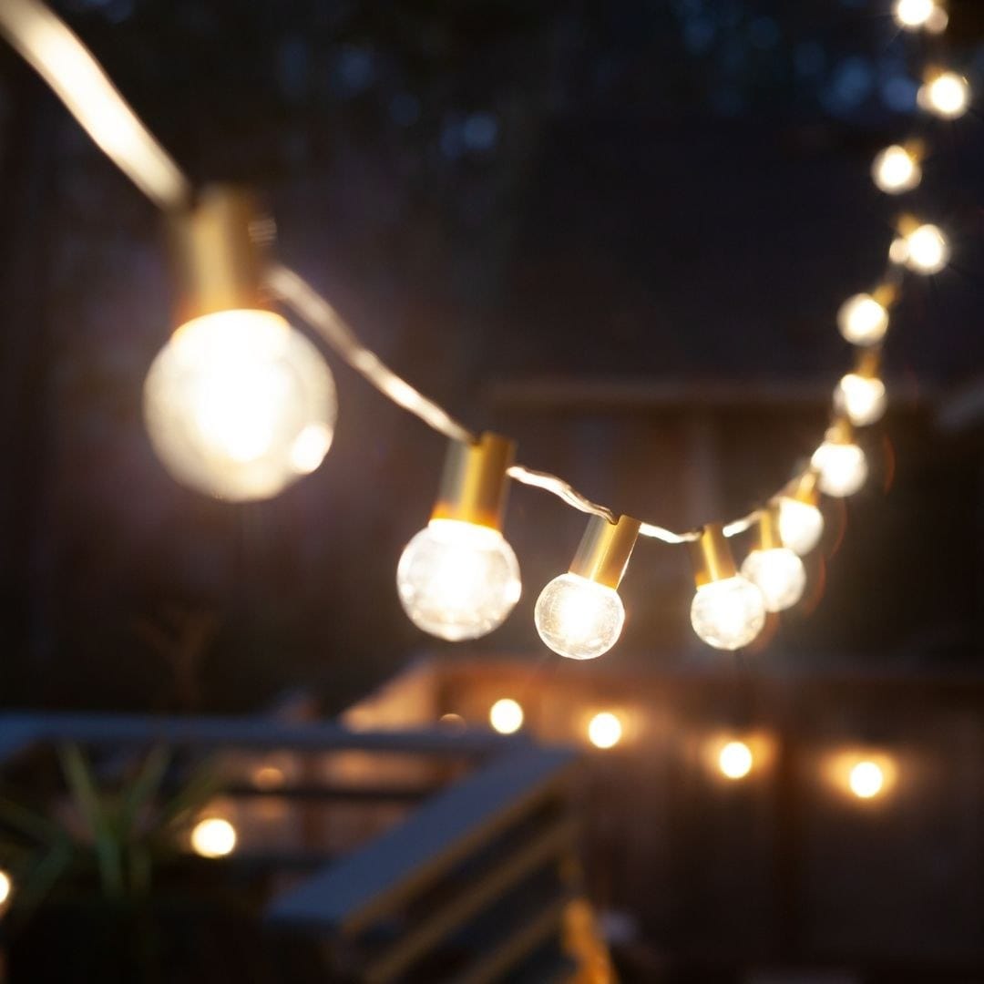 Allsop Gold Stylish Allsop G40 Outdoor Bistro String LED Lights ASP-32541