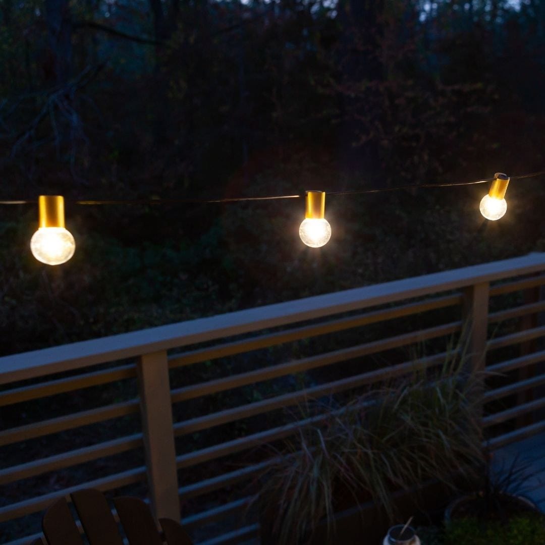 Allsop Gold Stylish Allsop G40 Outdoor Bistro String LED Lights ASP-32541