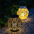Allsop Cannoli Cream Allsop Daisy Lantern Punched Metal Solar Light ASP-32617