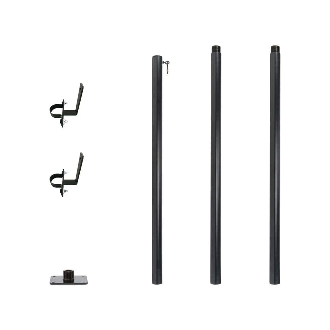 Allsop Allsop Universal Pole Stand with Mounting Plate and Brackets Versatile Lantern Support System ASP-32620