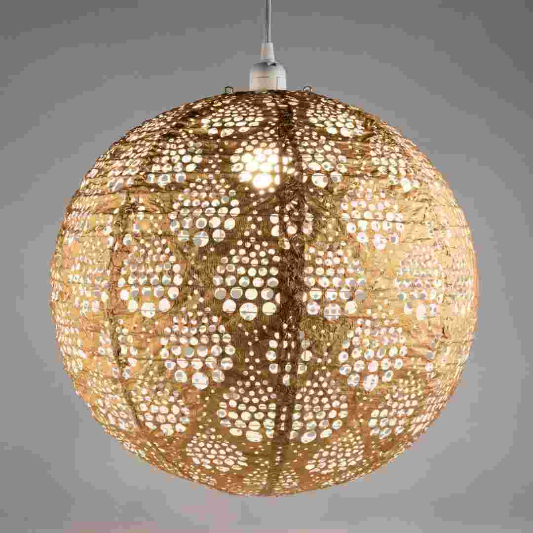 Allsop Bronze Allsop Dewdrop 18" Globe Soji Stella Nova Pendant Lamp ASP-32633