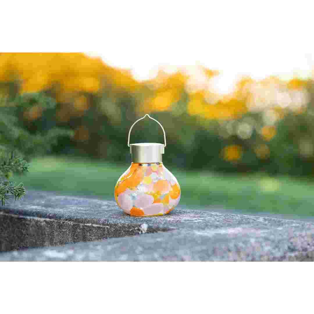 Allsop Mai Tai Allsop Tea Lantern Hand Blown Glass Solar Lantern ASP-32805