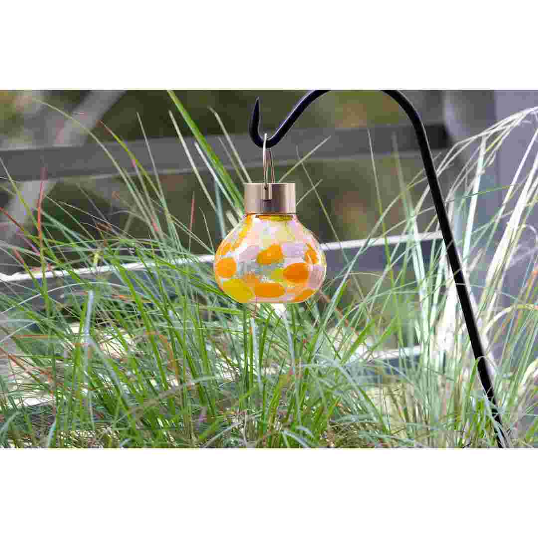 Allsop Mai Tai Allsop Tea Lantern Hand Blown Glass Solar Lantern ASP-32805