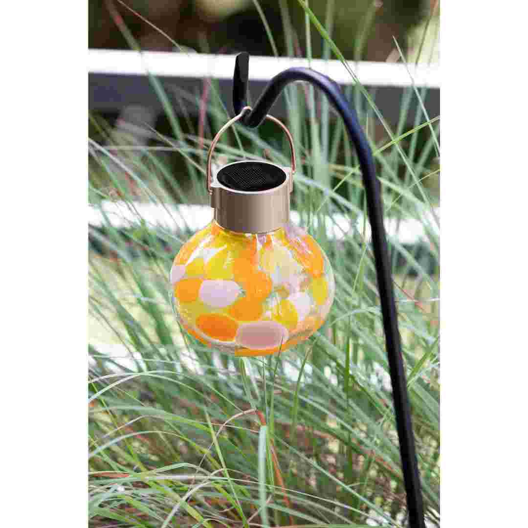 Allsop Mai Tai Allsop Tea Lantern Hand Blown Glass Solar Lantern ASP-32805