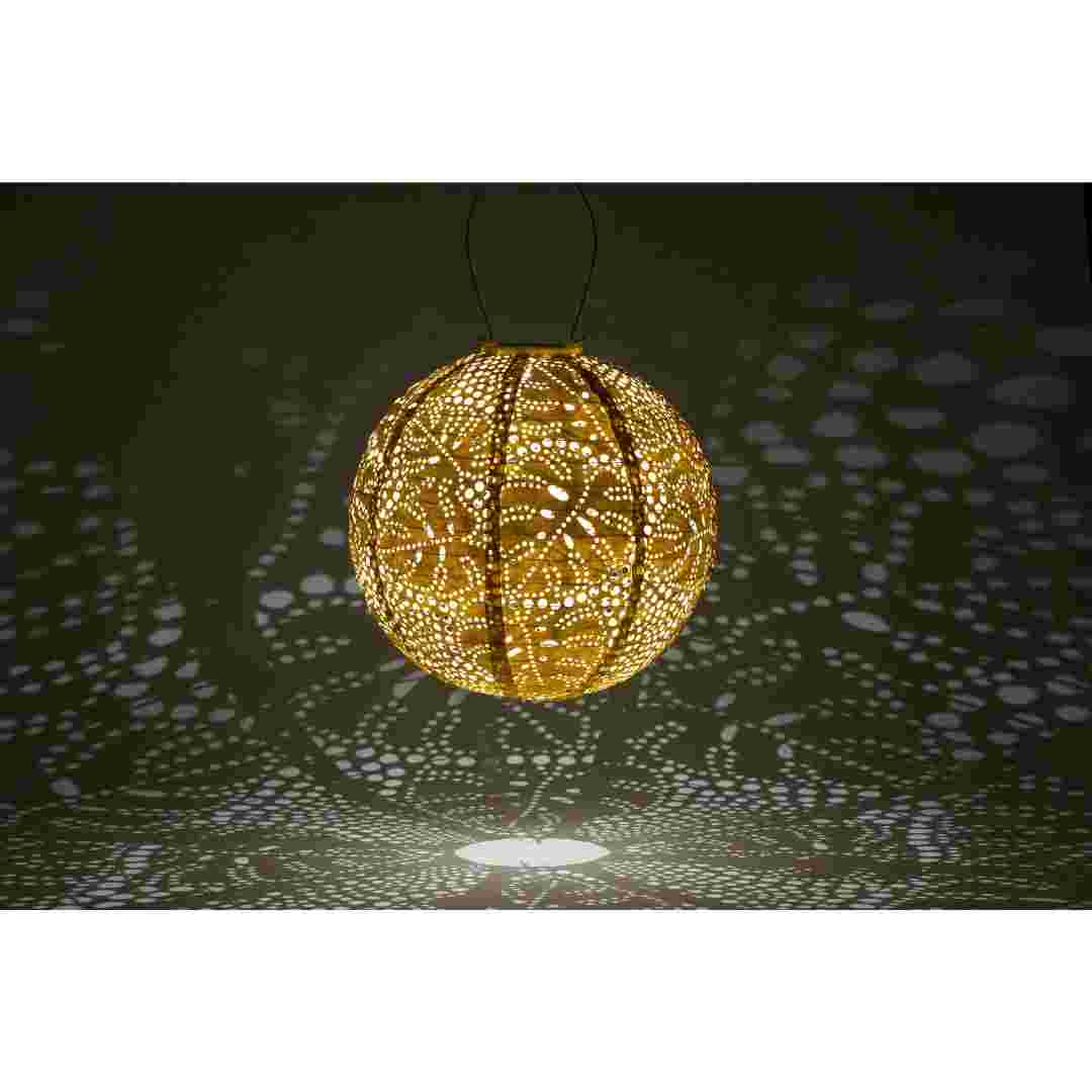Allsop Marigold Allsop Monstera 12" Globe Soji Stella Solar Lantern ASP-32810