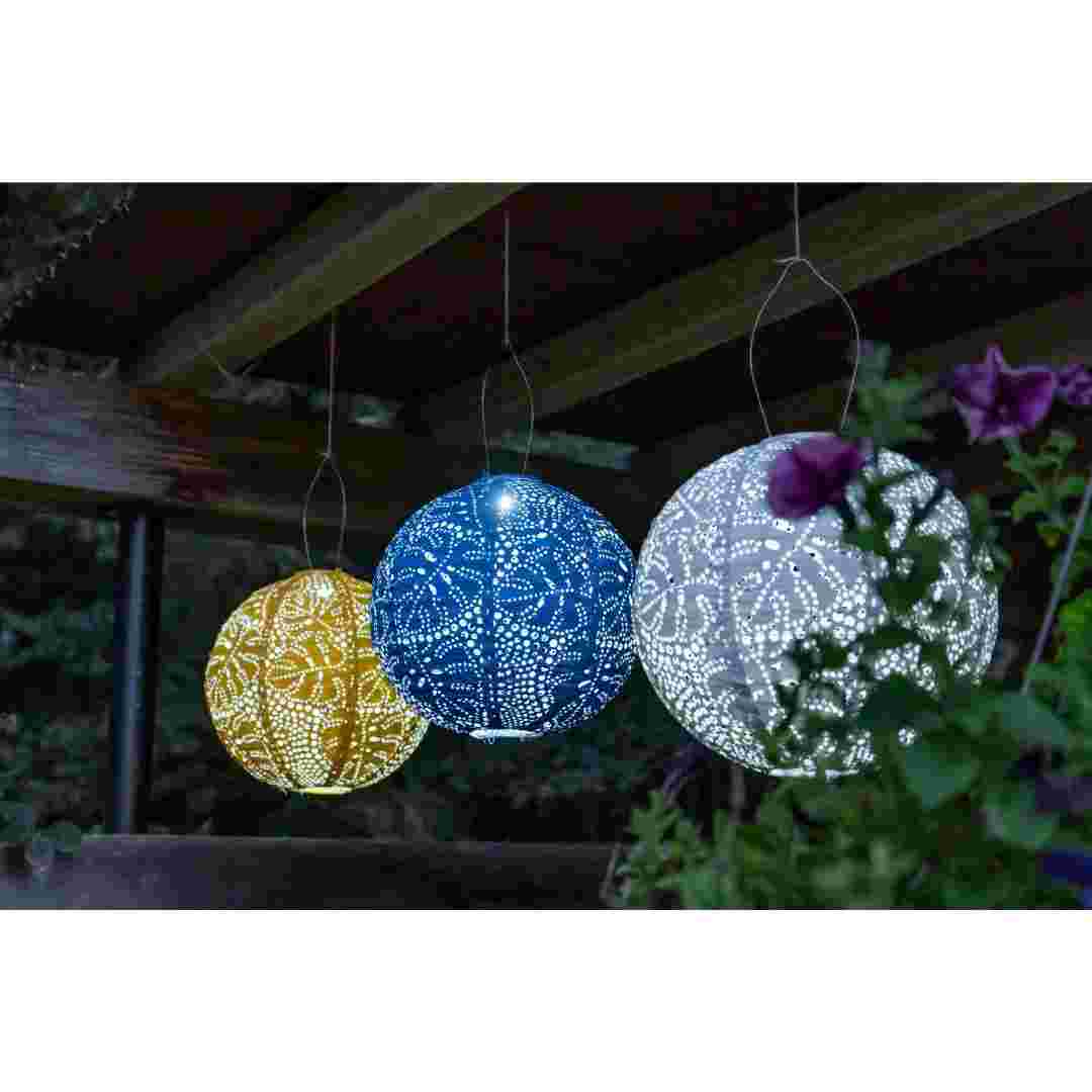 Allsop Marigold Allsop Monstera 12" Globe Soji Stella Solar Lantern ASP-32810