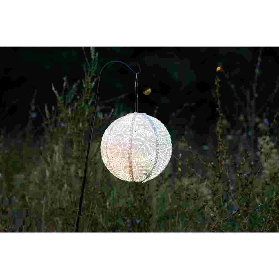 Allsop Porcelain Allsop Monstera 12" Globe Soji Stella Solar Lantern ASP-32811