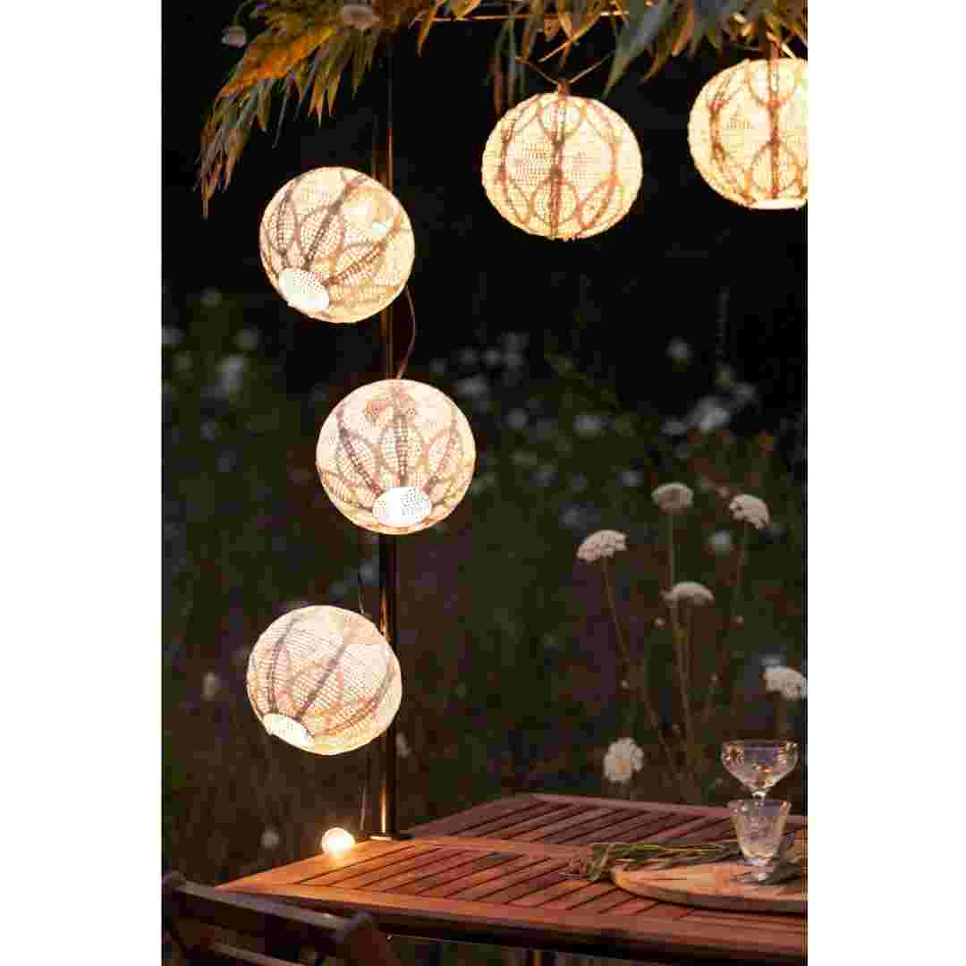 Allsop Porcelain Allsop Soji Stella String Light Shades (5PK) Decorative Lantern Covers for String Lights ASP-32816