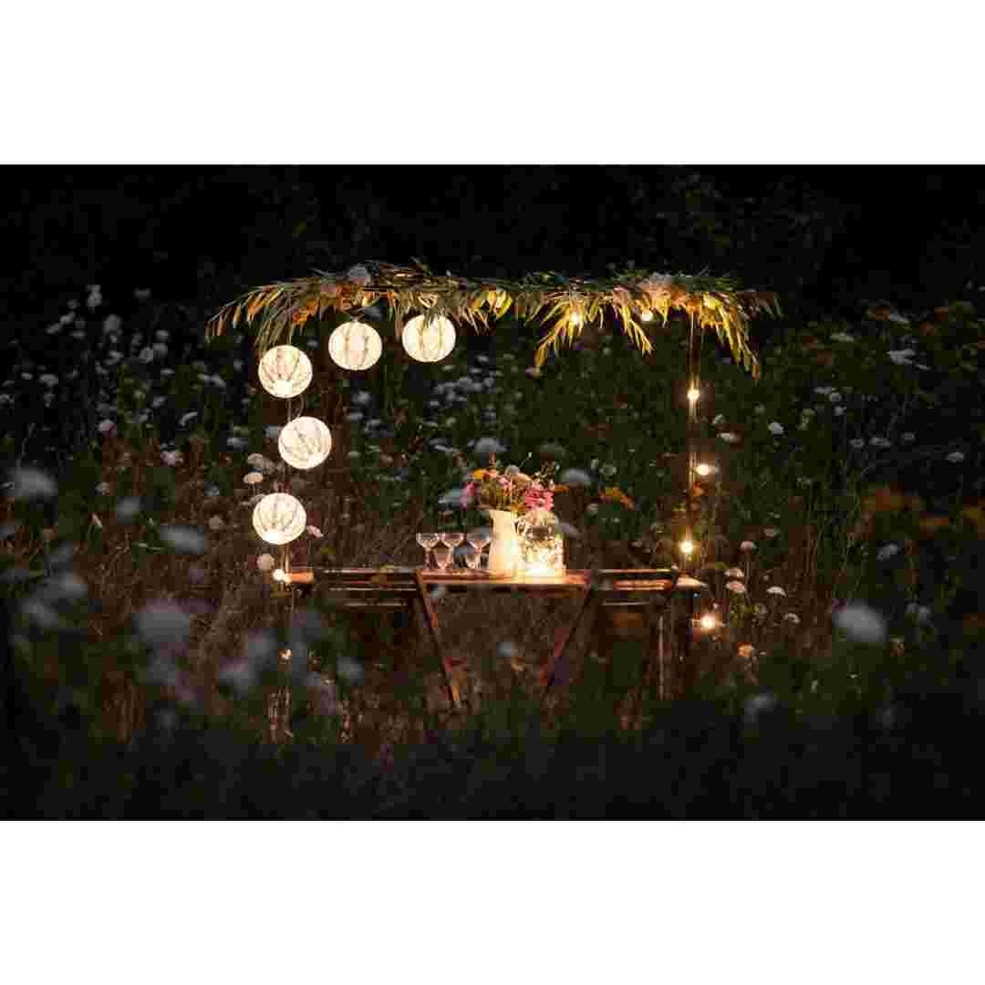 Allsop Porcelain Allsop Soji Stella String Light Shades (5PK) Decorative Lantern Covers for String Lights ASP-32816