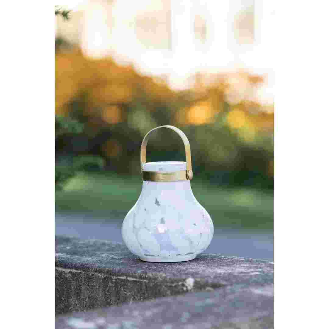 Allsop White Allsop Moondrop Tea Lantern Portable Lighting (Non-Solar Rechargeable) ASP-32821