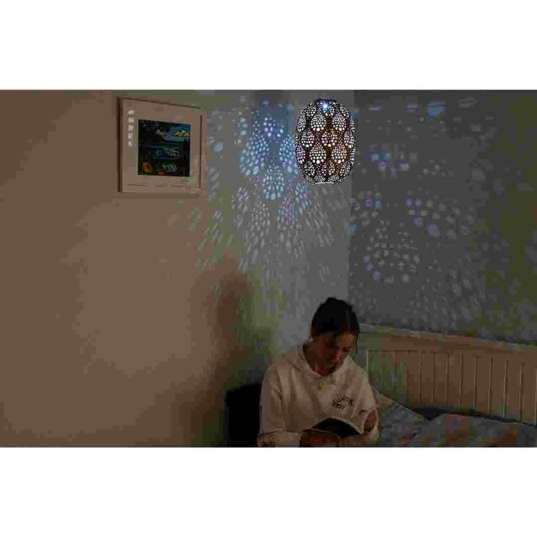 Allsop Copper Allsop Stella Luxe Dewdrop 9.6" x 13.4" Barrel Lantern (Non-Solar) ASP-32825