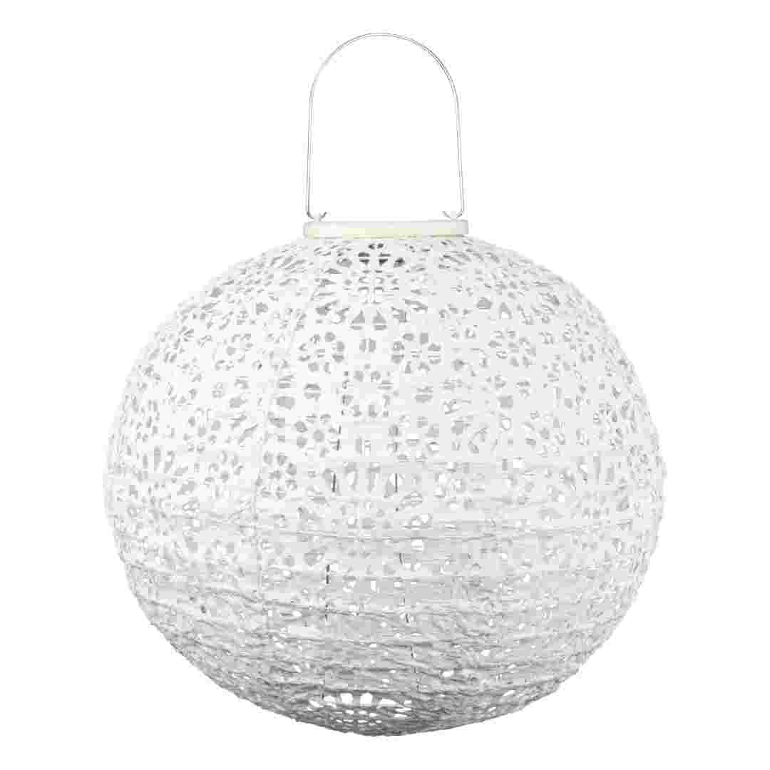 Allsop Porcelain Allsop Stella Luxe Chantilly Lace 12" Globe Lantern (Non-Solar) ASP-32826