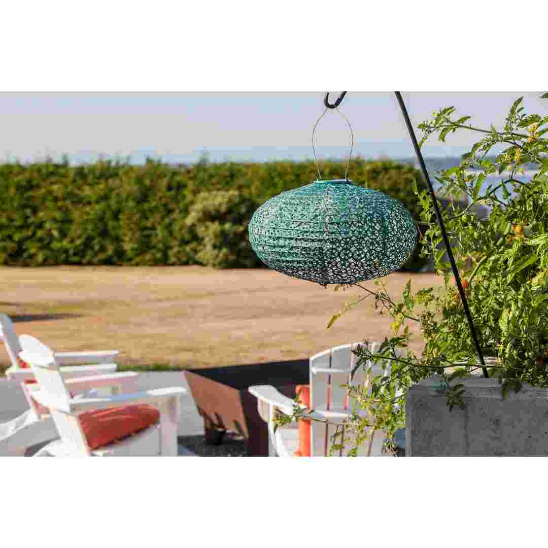 Allsop Periwinkle Allsop Tea Lantern Hand Blown Glass Solar Lantern ASP-32860