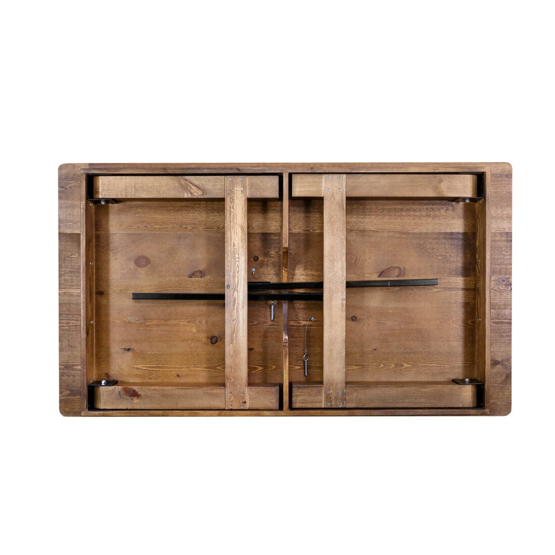 Chivari 72″ x 40″ (6 Foot ) Chestnut Rectangle Straight Leg Wood Farm Table TFARMRT7240-CHESTNUT-S-LEG-AX-T