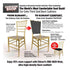 Chivari Ivory 1" Thick Chiavari Chair Back Cushion CUSHCBK-IVY-A