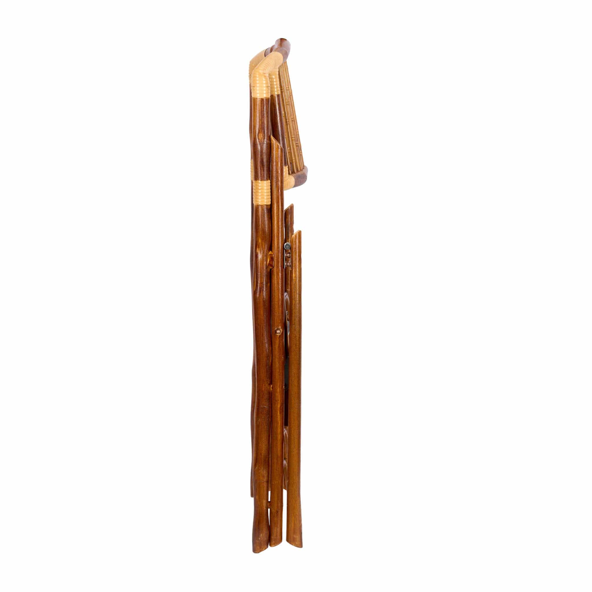 Chivari Synthetic Bamboo Folding Chair with Steel Skeleton™ Frame and Carry Bag CFBAM2-ST-AX