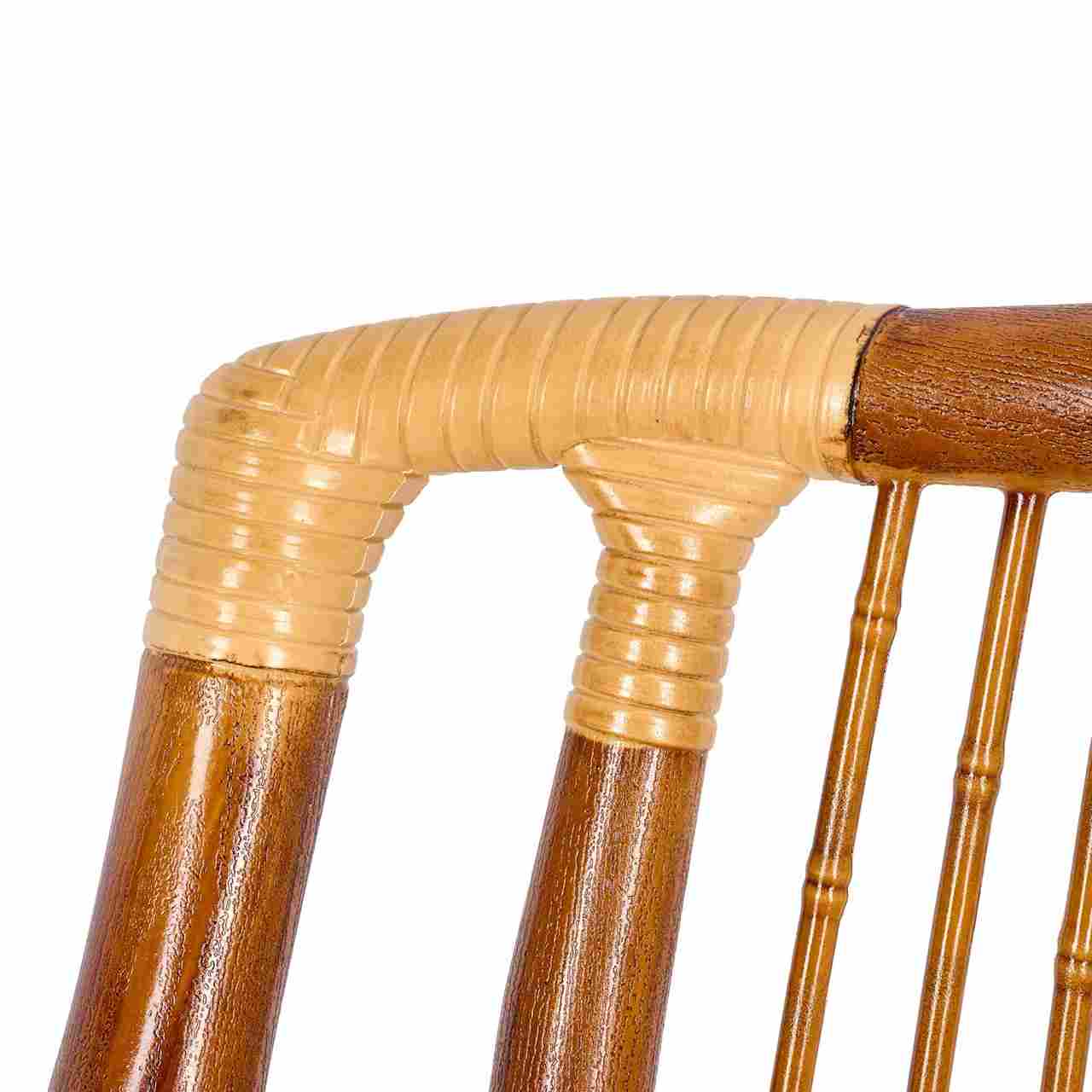 Chivari Synthetic Bamboo Folding Chair with Steel Skeleton™ Frame and Carry Bag CFBAM2-ST-AX
