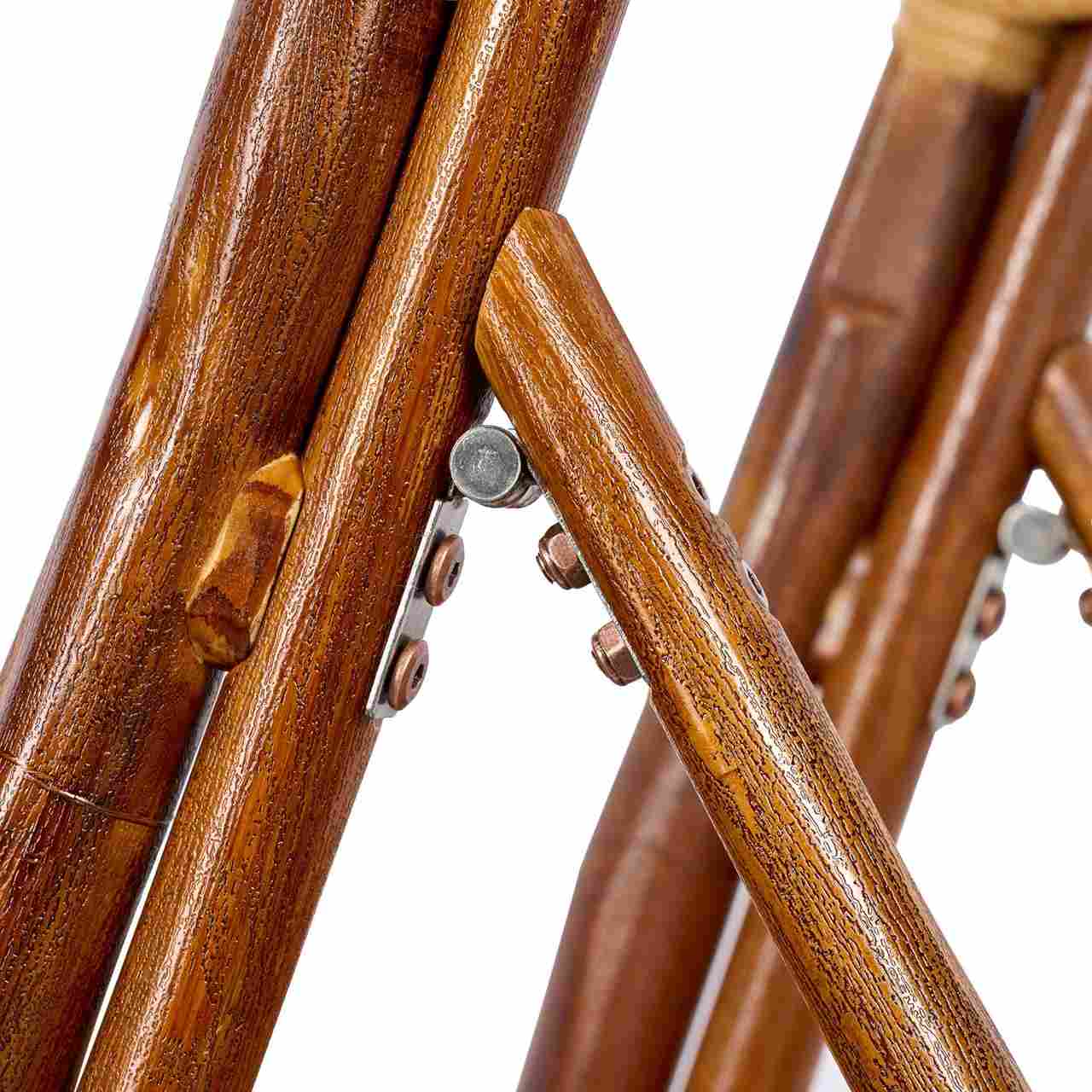 Chivari Synthetic Bamboo Folding Chair with Steel Skeleton™ Frame and Carry Bag CFBAM2-ST-AX