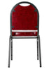Chivari Burgundy Vinyl Silver Steel Frame Dome Back Banquet Chair CQDVBU-ZF-T