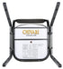 Chivari Black with Gold Dot Fabric Gold Vein Steel Frame Crown Back Banquet Chair CQCFBD-ZF-T