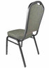 Chivari Charcoal Gray Fabric Silver Vein Steel Frame Crown Back Banquet Chair CQCFG-ZF-T