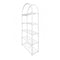 Chivari White 84" Metal Back Bar 4 Tier with glass shelves BAR-BACK-MAWHI-KT-AX